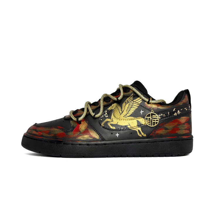 Nike Nike Court Borough Pegasus, Celebration, Auspicious Synthetic Leather Abrasion Resistant Slip Resistant