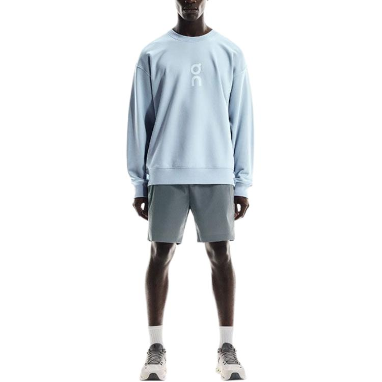 On On Sweatshirts Men's Blue Crew Neck Moderate