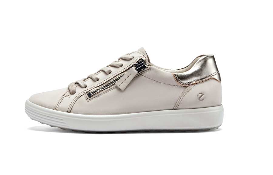 Ecco SS26 Soft Cool Size 7 Women's Shoes Collection Low top Casual Shoes Women's Warm Beige Brown 490553