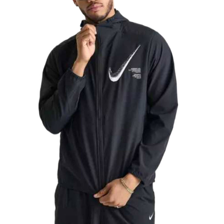 Nike Nike DRI FIT FORM Jackets Men's Black/Dark Smoke Gray Hooded Moderate Other