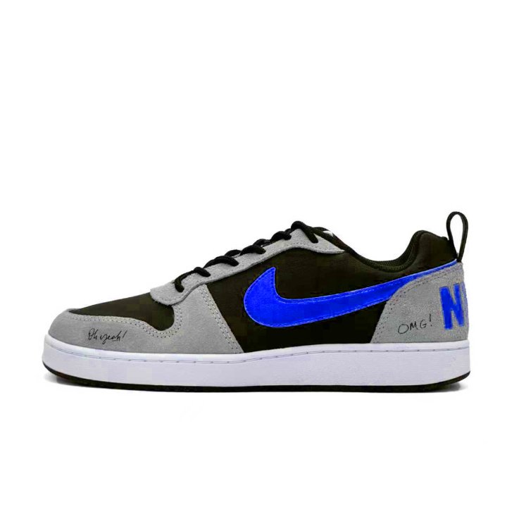 Nike Nike Court Borough Cerulean Ocean Suede Thermal Coverage Balance Abrasion Resistant Slip Resistant Low top