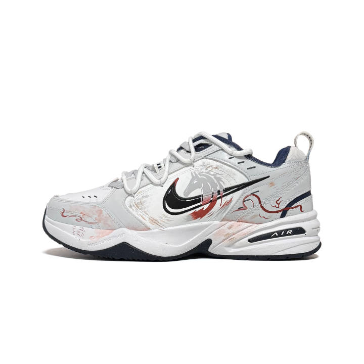 Nike Nike Air Monarch 4 Leading The Way 2.0 Low top Chunky Sneakers Men's Gray Red