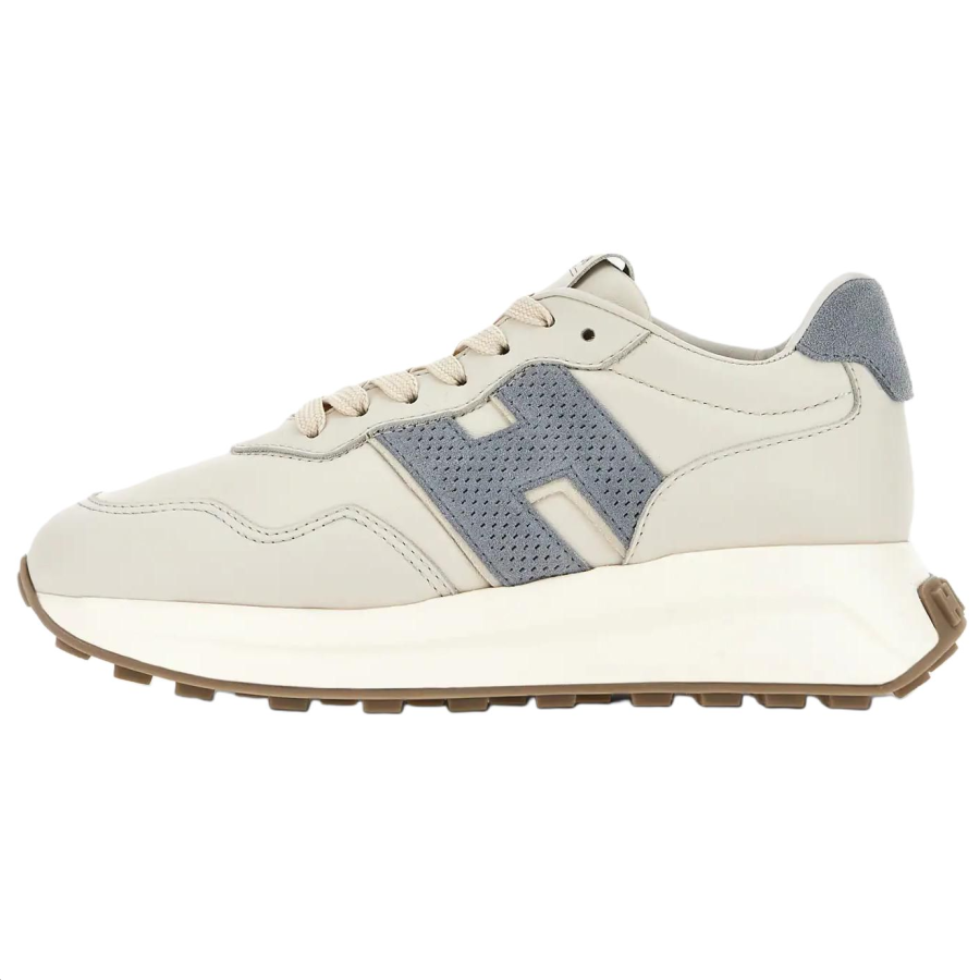 HOGAN H641 Low top Casual Shoes 5CM Women's Light Blue, Ivory
