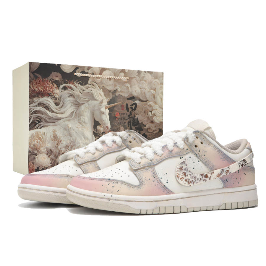 Nike Nike Dunk Cushioning Low top Skateboard Shoes Women's Pastel Pink