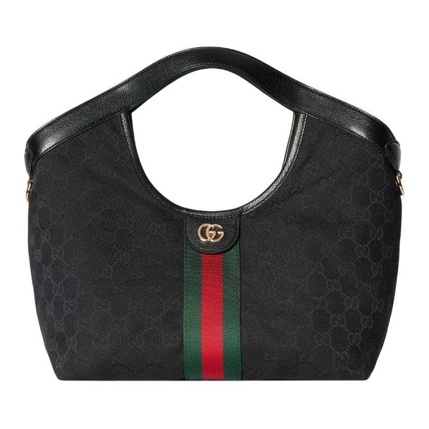 GUCCI GG Canvas Handbag Small Women's Black