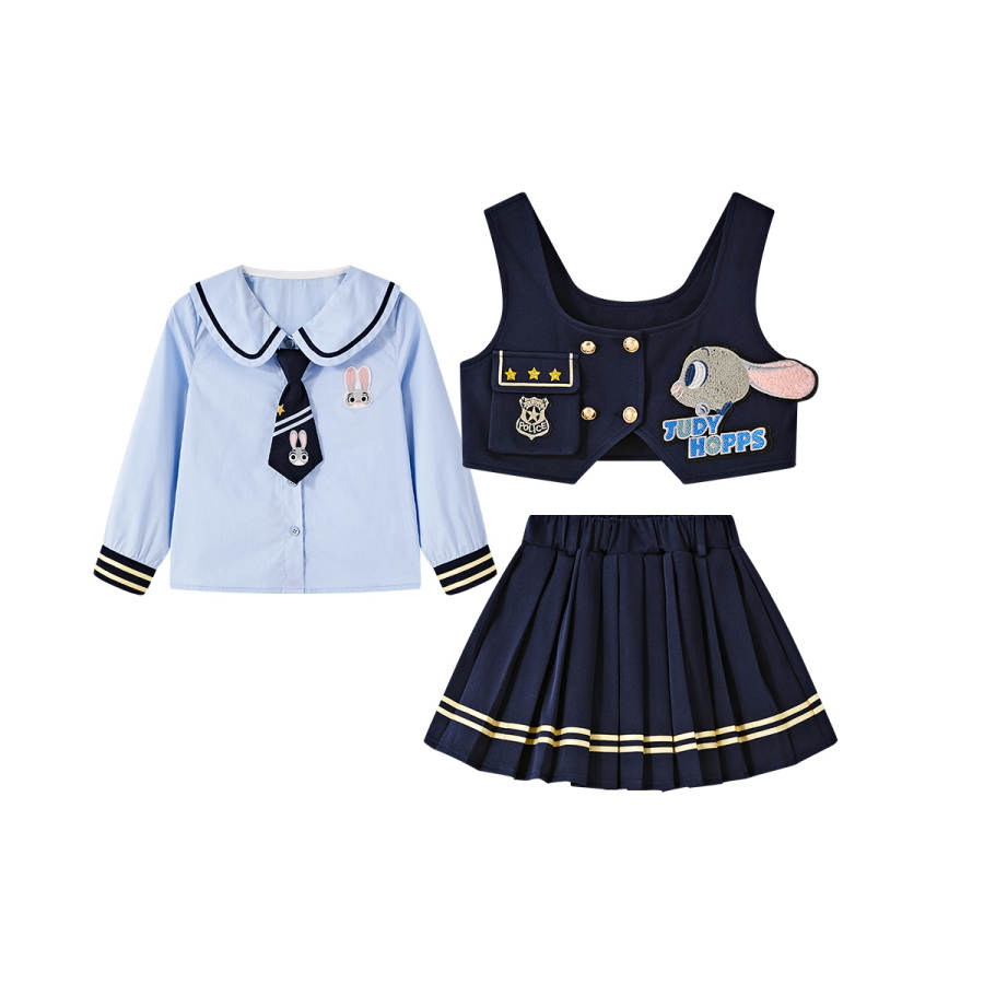 Disney Kids' Disney Skirt Set Zootopia 2026 Spring Summer Season Navy Blue