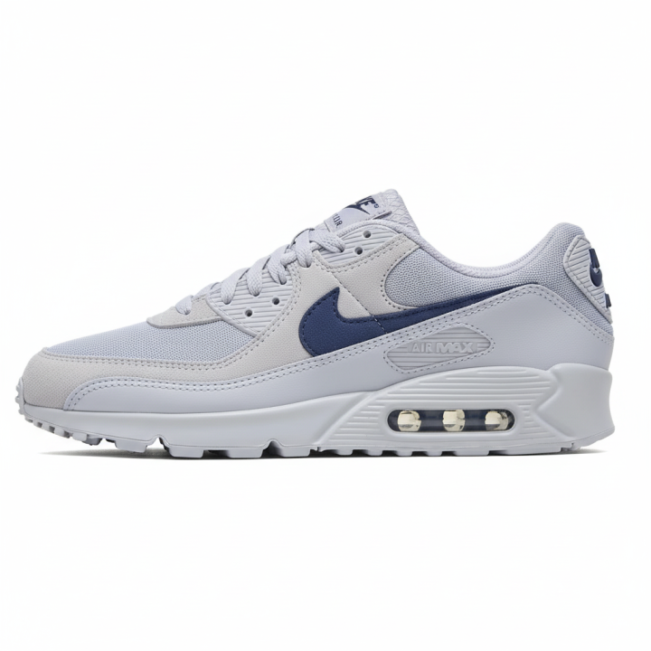 Nike Nike Air Max 90 Comfortable Leather Low top Running Shoes Men's Gray