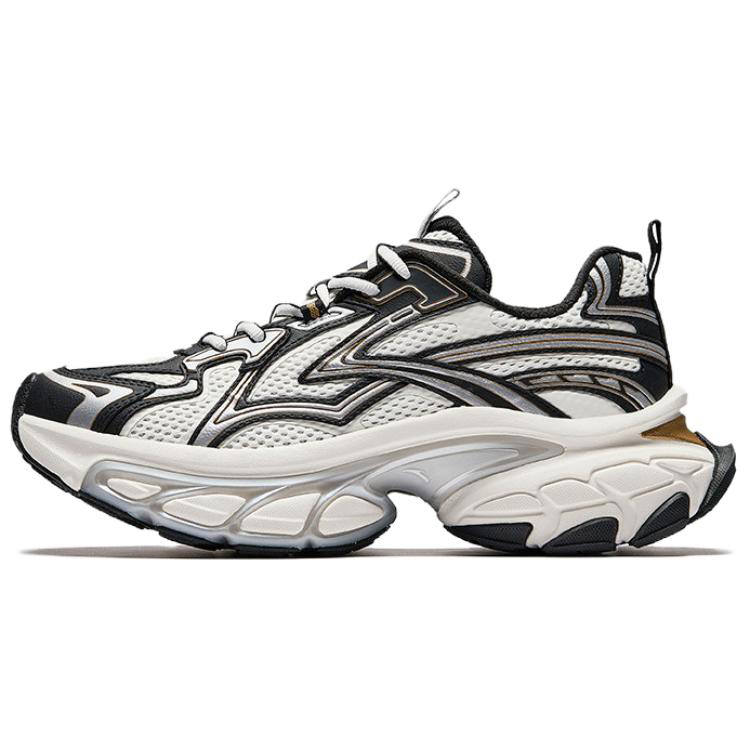 Anta Fuyao Low top Chunky Sneakers Men's White Black Silver