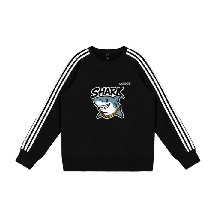 Adidas Adidas Sweatshirts Men's Black Crew Neck Moderate Regular