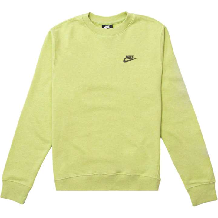 Nike Nike Sweatshirts Men's Yellow Green Crew Neck Moderate