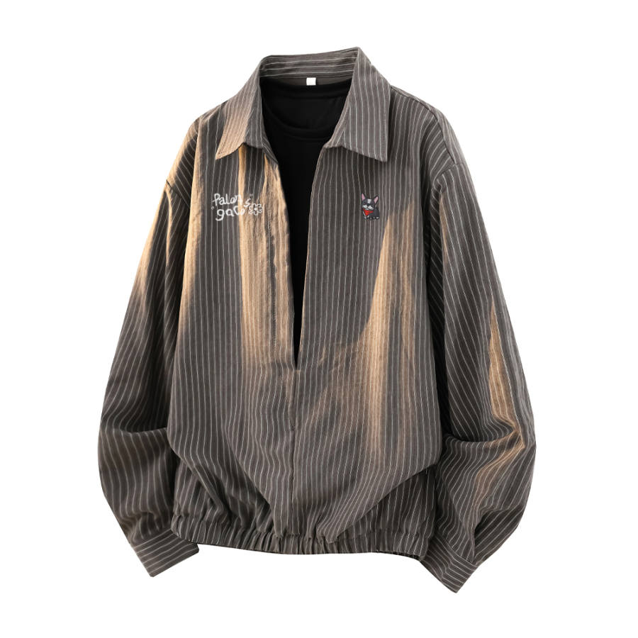 PAL ONGACO Shirts Unisex V Neck Moderate Mock Two Piece