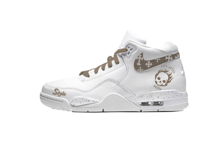 Nike Nike Flight Legacy Mid top Vintage Basketball Shoes Unisex White