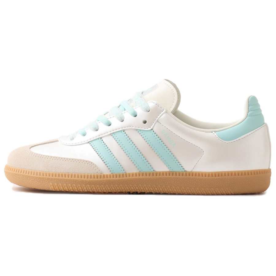 Adidas Originals SAMBA OG German Army Trainers Women's White Light Blue