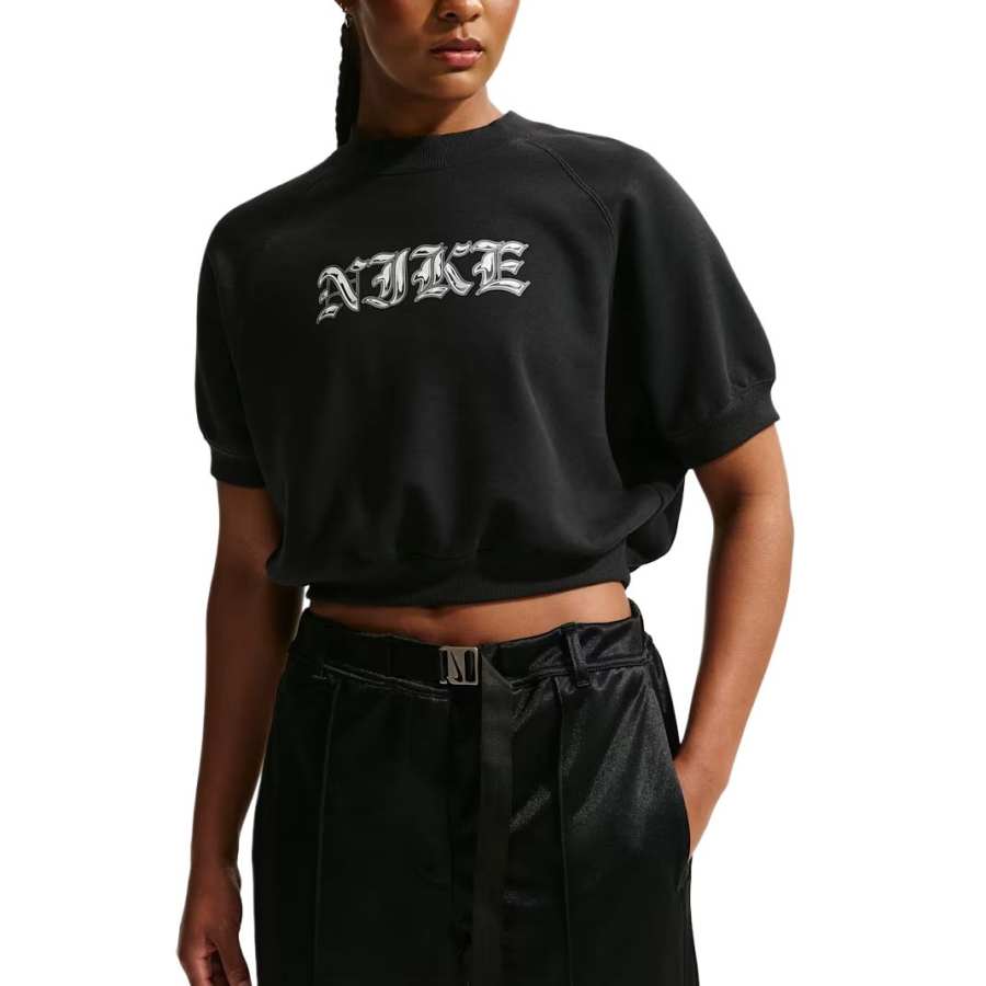 Nike Nike Sportswear Women's Loose Short-Sleeve French Terry Crew-Neck Sweatshirt