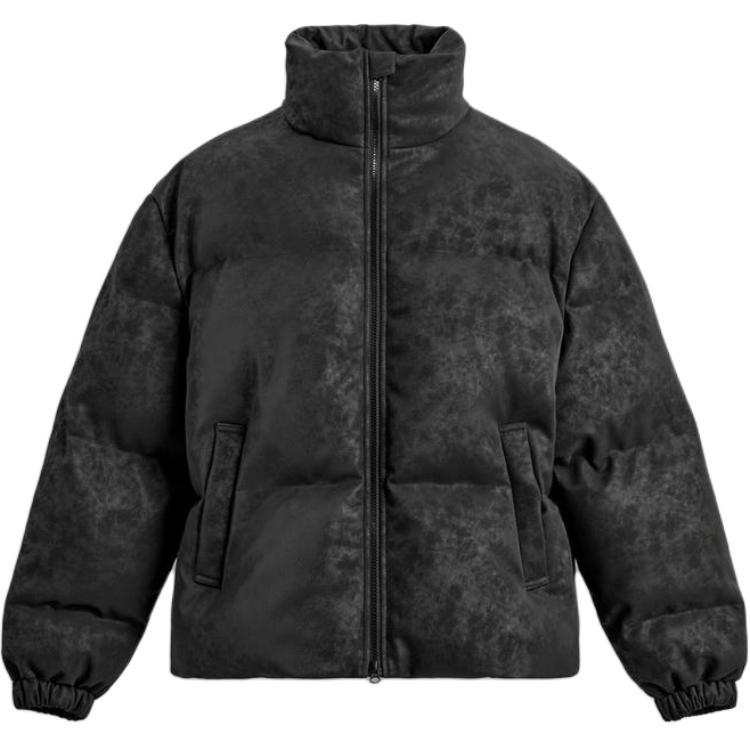 ZARA Puffer Jackets Men's Black Stand Collar Moderate