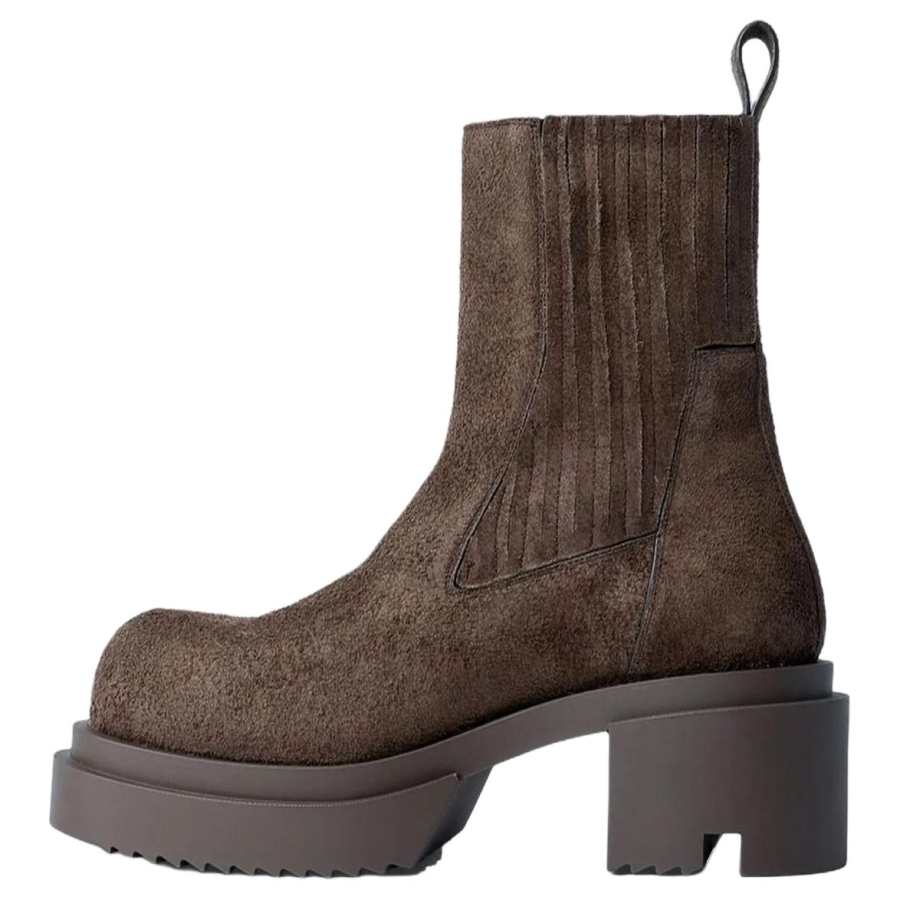 RICK OWENS RICK OWENS/RO Beatle Bogun Short Chelsea Boots 7cm Women's Gray