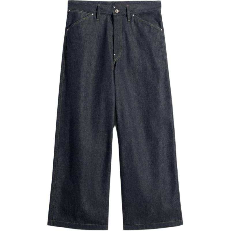 Lemaire Jeans Men's Slate Gray Moderate Straight Fit Pants