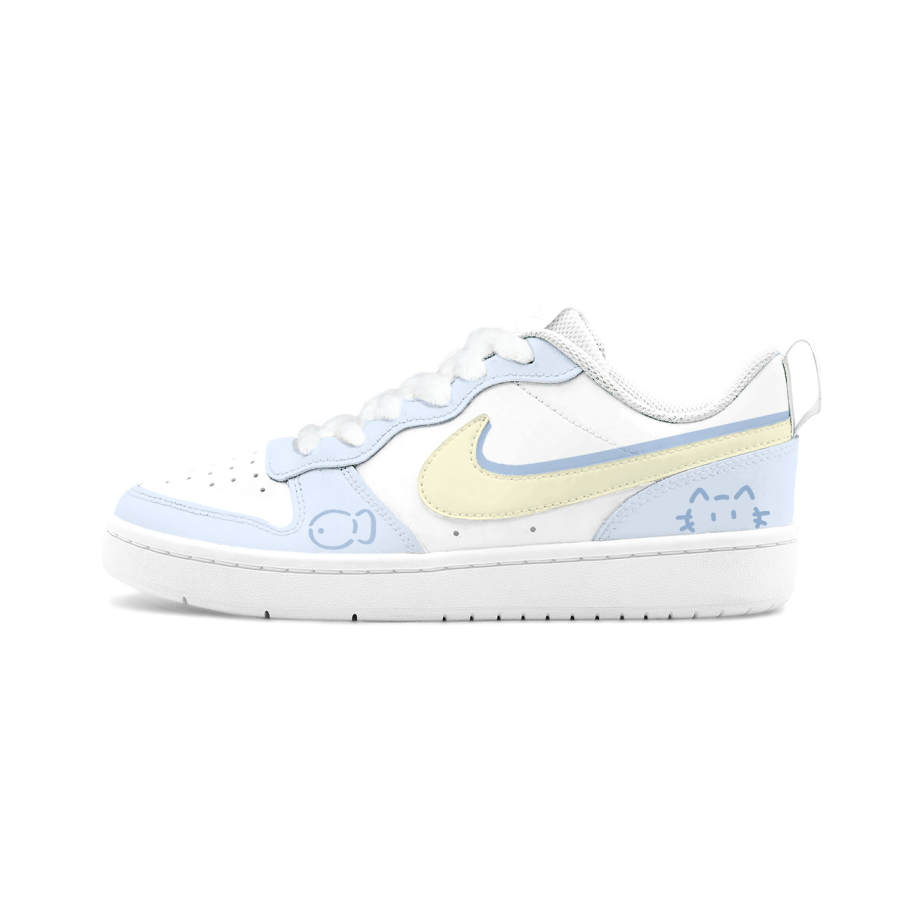 Nike Nike Court Borough Big Fish Manufacturing, Velvet Jelly Leather Abrasion Resistant Breathable Low top Skateboard Shoes