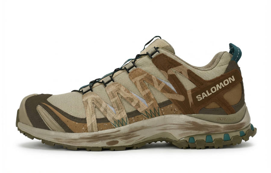 SALOMON XA PRO 3D REGO Hot Dog, Desert Erosion Slip Resistant Slip Resistant Low top Mountaineering Hiking Shoes Unisex