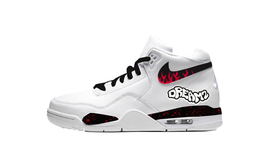 Nike Nike Flight Legacy Mid top Vintage Basketball Shoes Unisex White