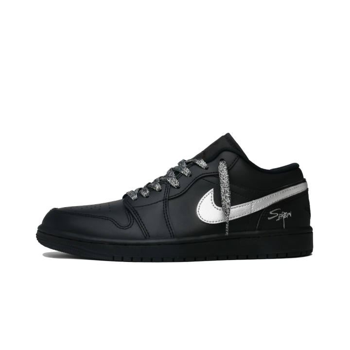 Jordan Jordan Air Jordan 1 Shadow Gray Leather Slip Resistant Abrasion Resistant Slip Resistant Abrasion Resistant Low top