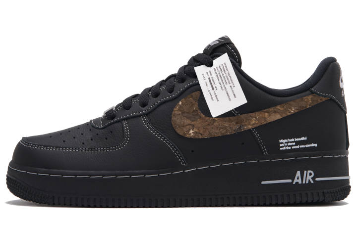 Nike Nike Air Force 1 Pilot B Low top Skateboard Shoes Unisex Black Brown