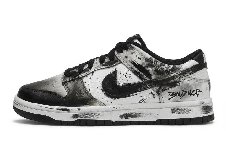 Nike Nike Dunk Walking Planet, Rogue Blade Slip Resistant Slip Resistant Low top Skateboard Shoes Men's Black White