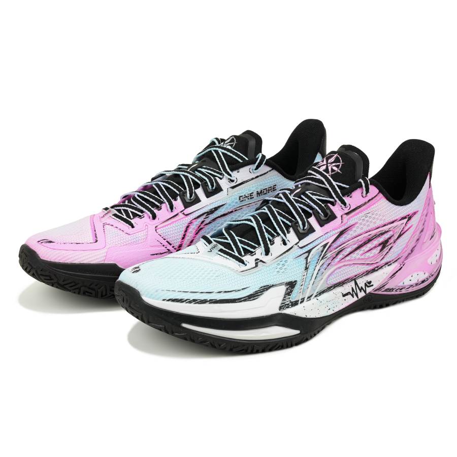 Li-Ning Li Ning Blade 6 V2 Low top Basketball Shoes Unisex Blue Pink