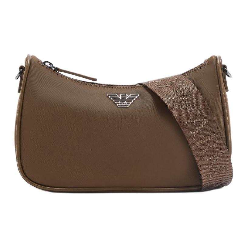 EMPORIO ARMANI Polyamide Baguette Bag Crossbody Bag Women's Umber