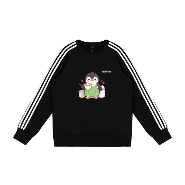 Adidas Adidas Sweatshirts Men's Black Crew Neck Moderate