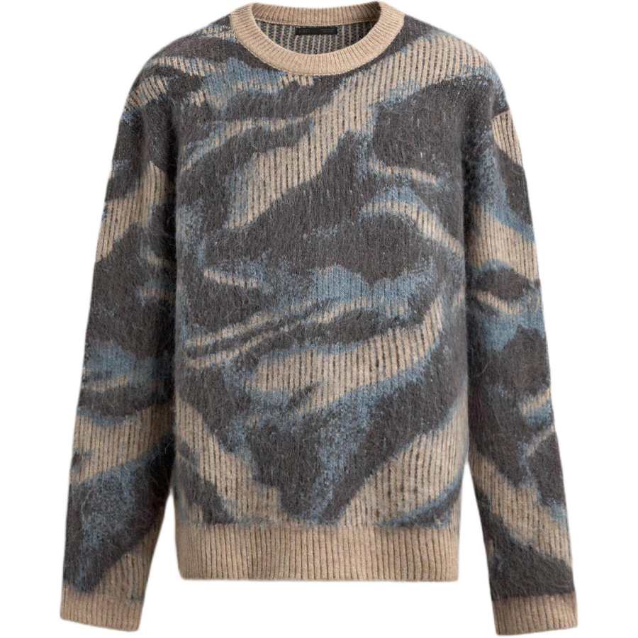 ZARA New Year Sweaters Men's White Crew Neck Moderate