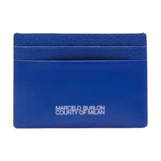 Marcelo Burlon Leather Card Holder Regular Men's Royal Blue