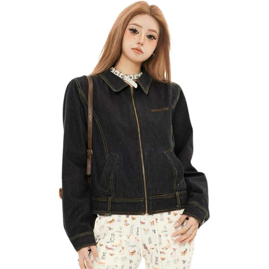 NEVER RULE NEVER RULE Jackets Women's Lapel Moderate Workwear