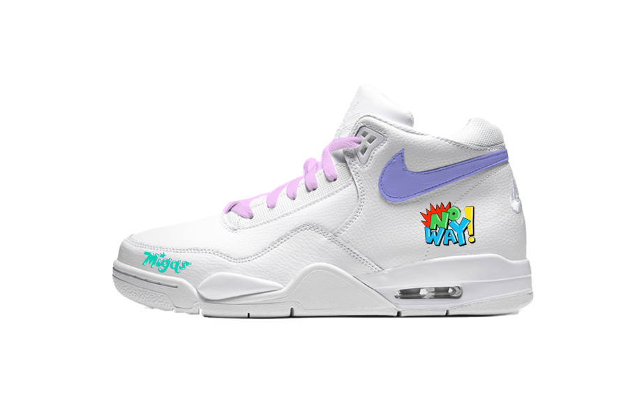Nike Nike Flight Legacy Mid top Vintage Basketball Shoes Unisex White