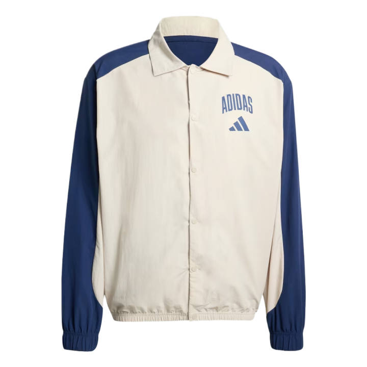 Adidas Adidas Jackets Men's Beige/Dark Blue Lapel Moderate Instructor