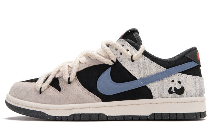 Nike Nike Dunk Panda Player Blue Low top Skateboard Shoes Men's Black Gray Blue