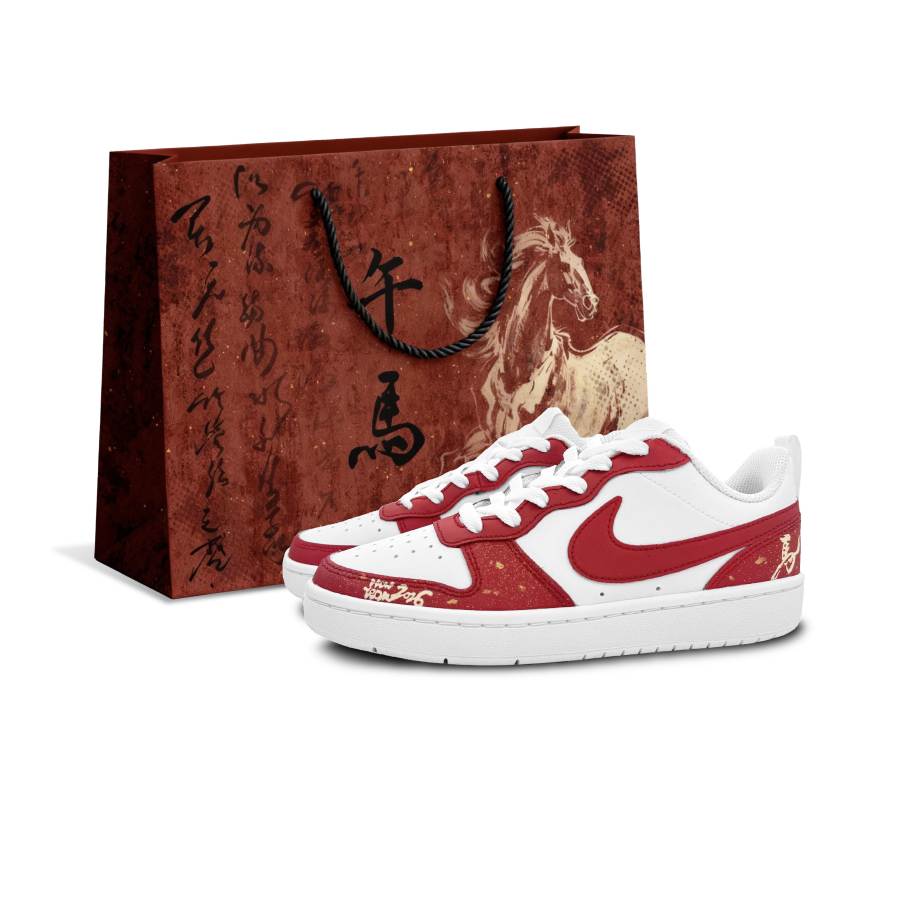 Nike Nike Court Borough 2 Wealthy Horse Welcoming The New Year Cushioning Lightweight Cushioning Lightweight Low top