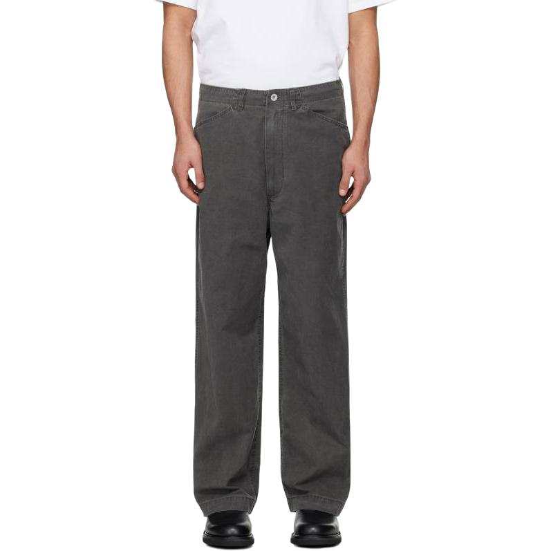 Nanamica Casual Pants Men's Faded Gray Moderate Straight Fit Pants