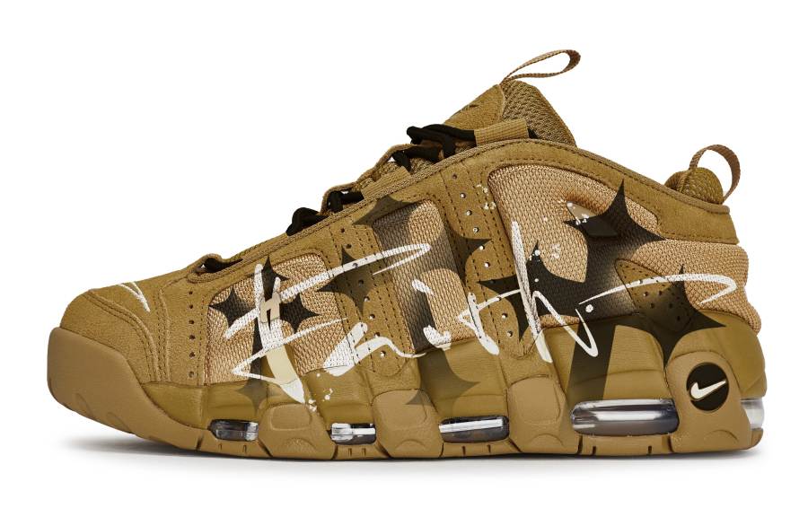 Nike Nike Air More Uptempo REGO Hot Dog, Gilded Cross Slip Resistant Slip Resistant Low top Vintage Basketball Shoes Unisex