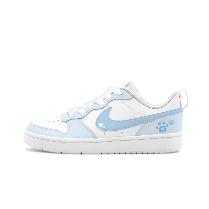 Nike Nike Court Borough Big Fish Manufacturing, Cloud Heart Trace Leather Abrasion Resistant Breathable Low top