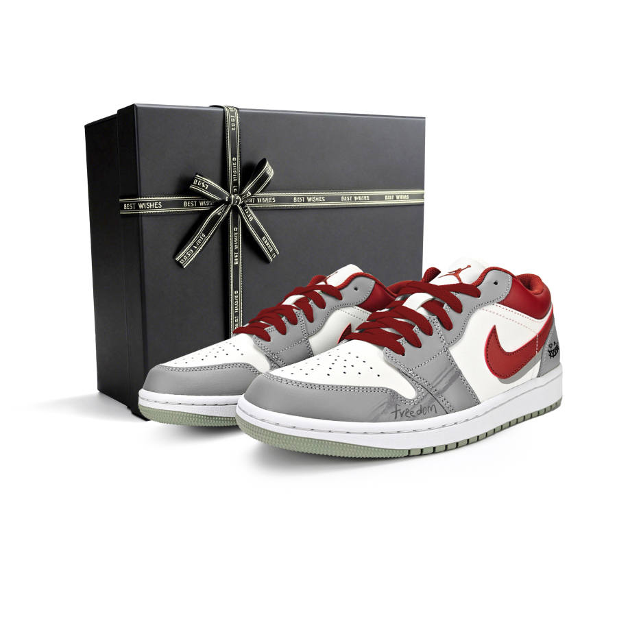 Jordan Jordan Air Jordan 1 Cushioning Abrasion Resistant Cushioning, Wear Resistant Low top Children's Basketball Shoes