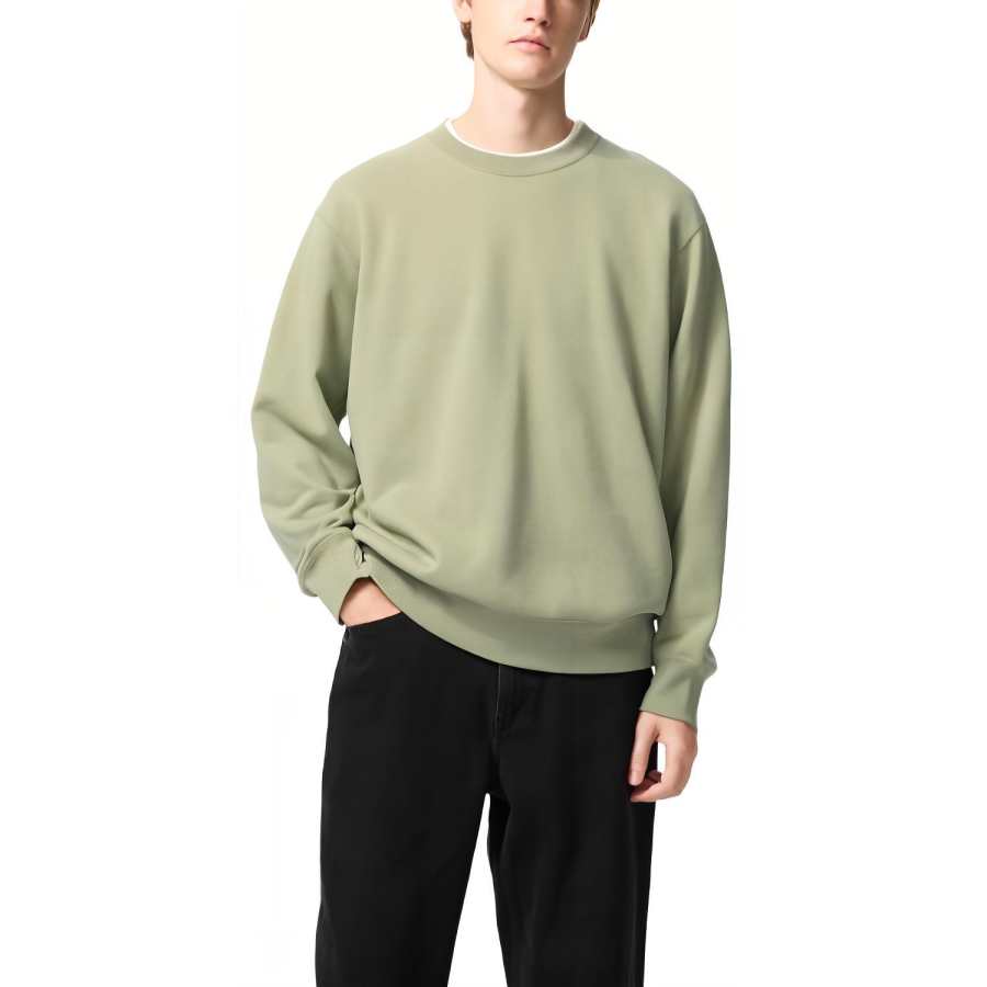 UNIQLO SS25 Sweatshirt Unisex Verdant Green