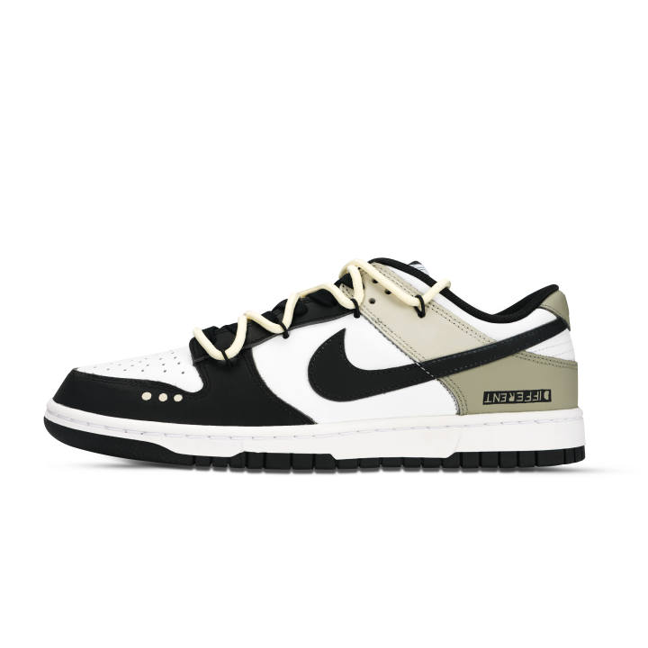 Nike Nike Dunk Black White, Matcha Mousse Abrasion Resistant Slip Resistant Abrasion Resistant Slip Resistant Low top