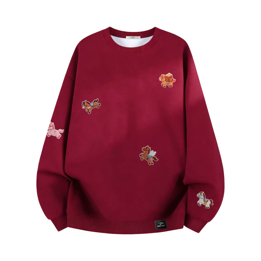 DEERWAY Sweatshirts Unisex Crew Neck Moderate Heavyweight