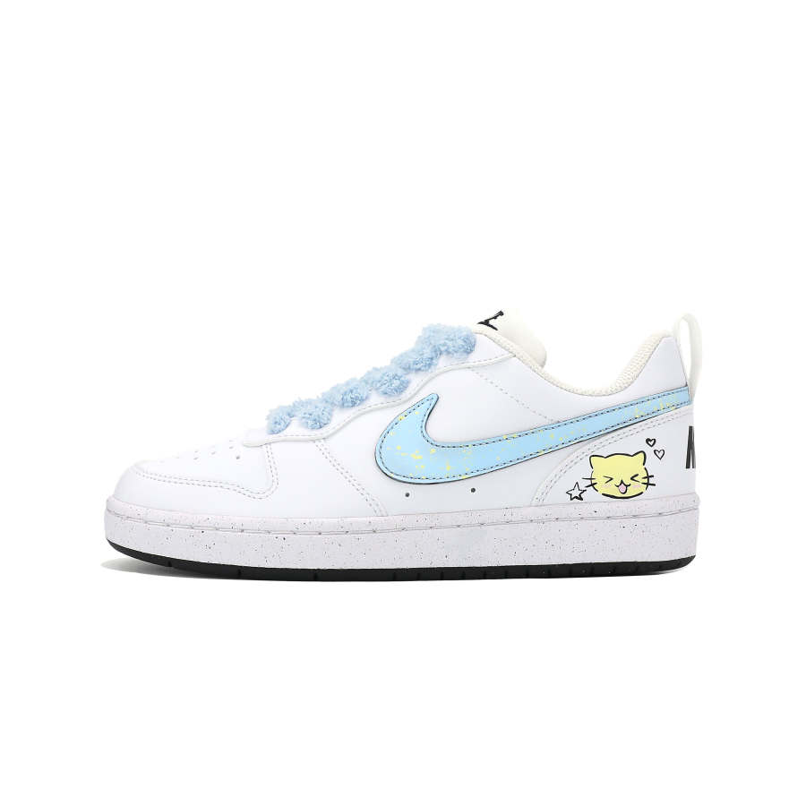 Nike Nike Court Borough Slip Resistant Cushioning Abrasion Resistant Low top Kids' Skateboarding Shoes Light Blue Unisex