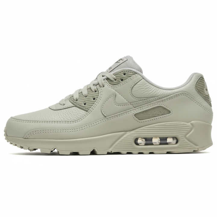 Nike Nike Air Max 90 Leather Running Shoes Men's Beige