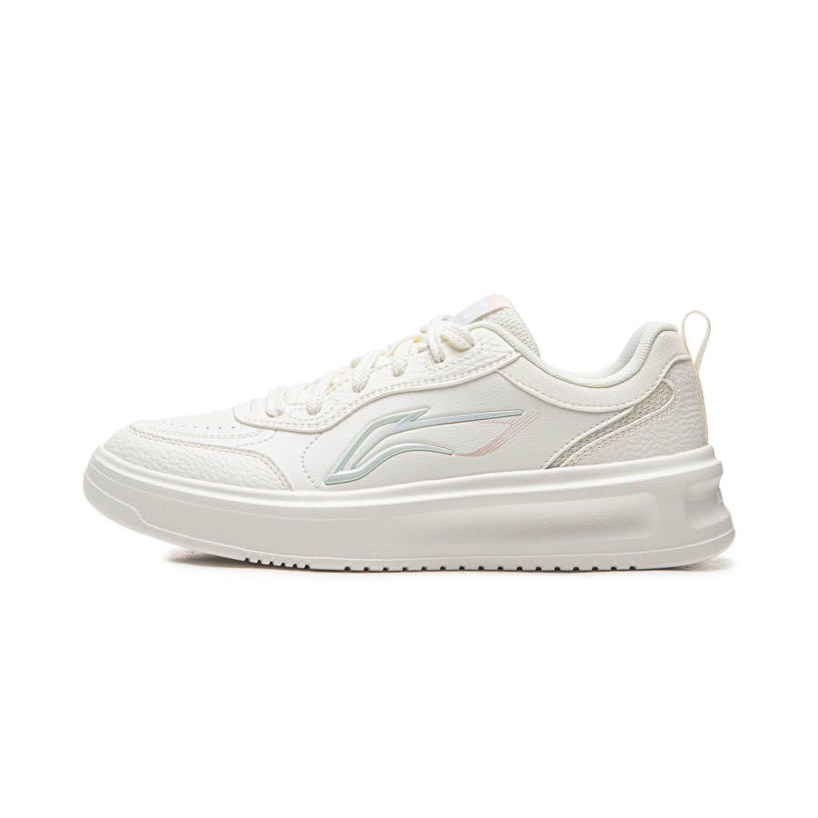 Li-Ning Li Ning Cushioning Abrasion Resistant Slip Resistant Low top Skateboard Shoes Women's White