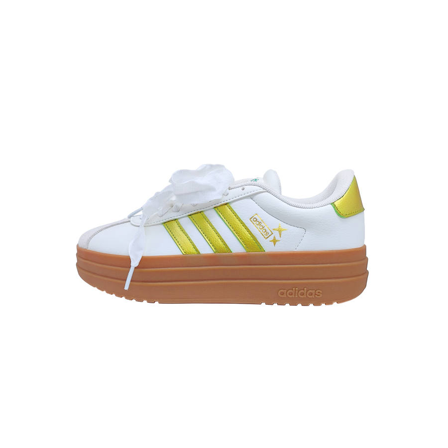 Adidas Adidas VL Court Bold Gilded Girlish Synthetic Leather Slip Resistant, Abrasion Resistant, Height Increasing