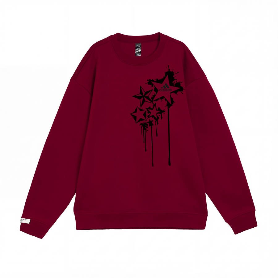 Adidas Adidas Sweatshirts Unisex Red Crew Neck Moderate Regular