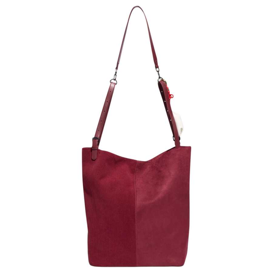 Adidas Originals Fabric Tote Bag, Shoulder Bag Large Unisex Dark Red